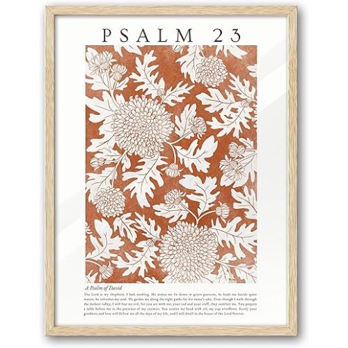 Psalm 23 Framed Wall Art for Nursery