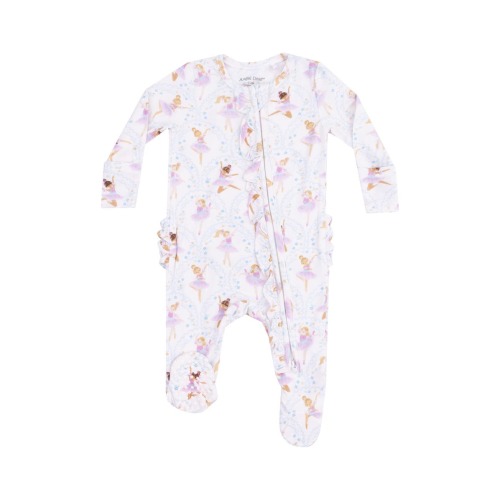 Bow Ballerinas Zip Footie