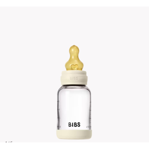 Baby Glass Bottle Set 4oz Latex - Ivory