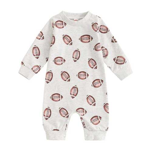 Unisex Baby Long Sleeve Football Jumpsuit – The Trendy Toddlers