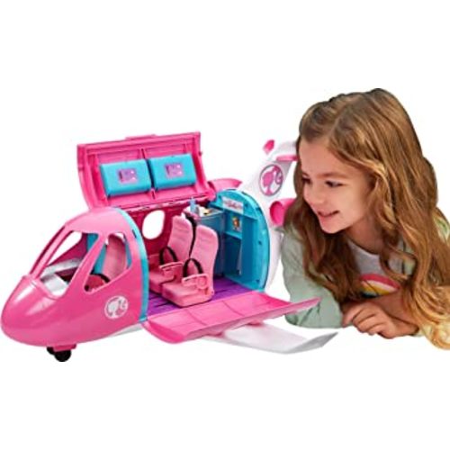 Barbie Airplane Playset, Dreamplane with 15+ Accessories Including Puppy, Snack Cart, Reclining Seats and More (Amazon Exclusive)