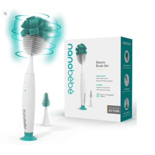 E-Brush Electric Baby Bottle Brush – Nanobébé