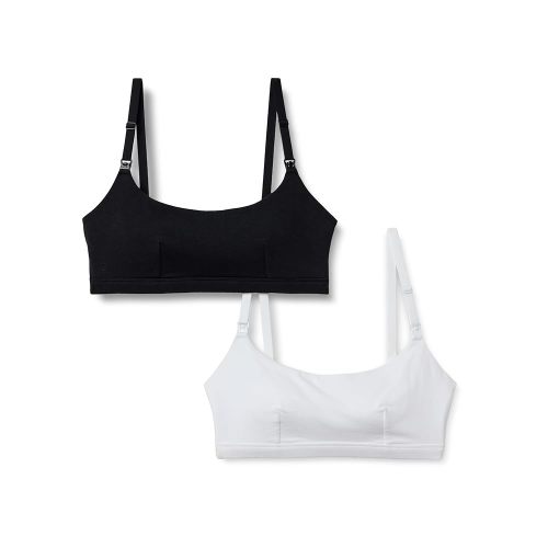 Amazon Essentials Women's Cotton Jersey Comfort Nursing Bra, Pack of 2