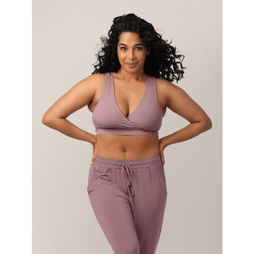 French Terry Racerback Nursing & Sleep Bra | Twilight