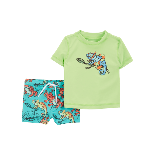 Baby 2-Piece Iguana Rashguard & Swim Trunks - Carter's | Carter's