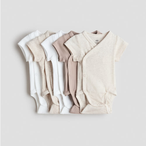 5-PACK COTTON BODYSUITS