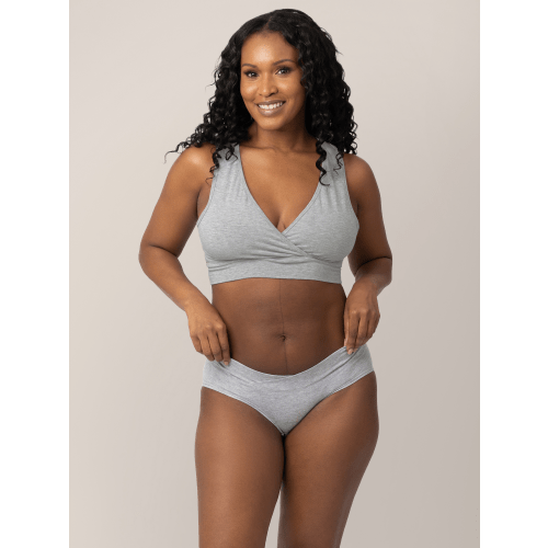 Bamboo Maternity & Postpartum Hipster | Grey Heather - Kindred Bravely