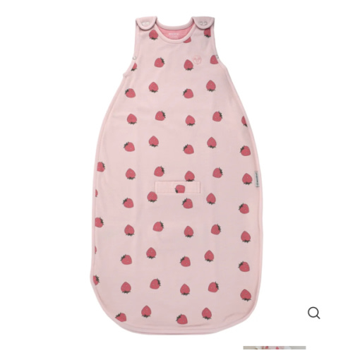 4 Season® Ultimate Baby Sleep Bag, Merino Wool & Organic Cotton, Strawberry