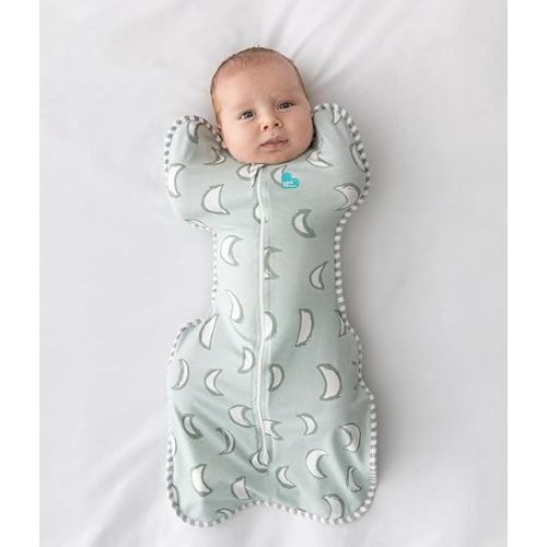 Love to Dream Swaddle UP, Baby Sleep Sack, Self-Soothing Swaddles for Newborns, Improves Sleep, Snug Fit Helps Calm Startle Reflex, New Born Essentials for Baby, 1.0 TOG, 5-8.5 lbs, Eclipse Olive