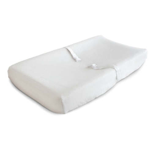 Mushie Extra Soft Muslin Changing Pad Cover in White