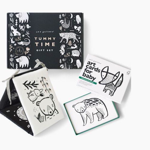 Wee Gallery Tummy Time Art Bundle with Gift Box - Woodland