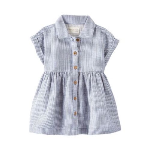 Baby Girls Gauze Stripe Dress