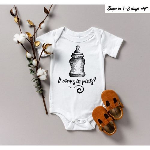 It Comes In Pints Onesie, Hobbit Onesie, Halfling Onesie sold by Brash Commission | SKU 168119743 | Printerval