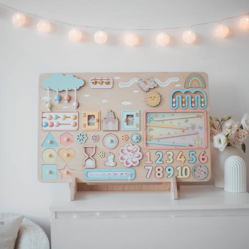 Woodland Busy Board, Custom Board, Personalized Montessori Board