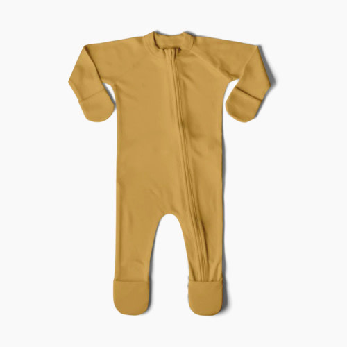 Goumi Kids Canyon Collection Organic Cotton Footie - Ochre, 6-12 Months