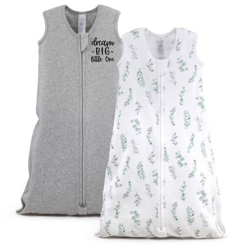 The Peanutshell Baby Sleep Bag, Swaddle Wrap, Sack - S/M 2pk, Color: Dream Big/Floral Leaves