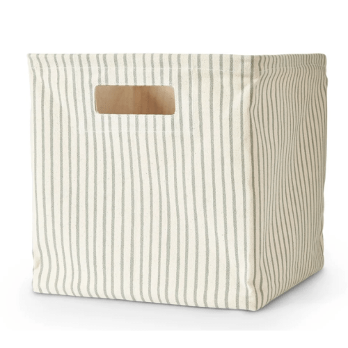 Printed Cube - Stripes Away Sea