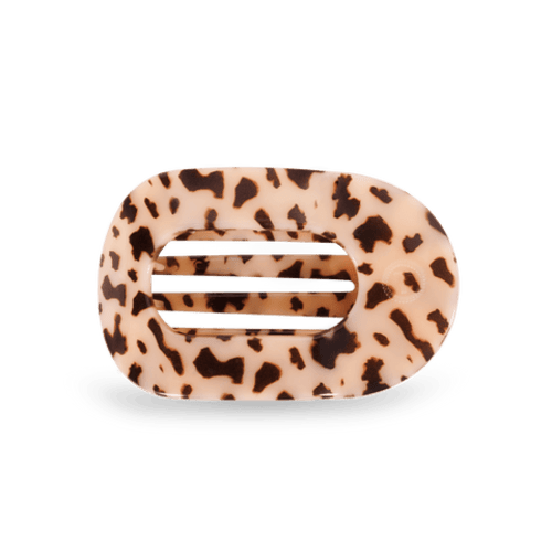 Blonde Tortoise Medium Flat Round Clip