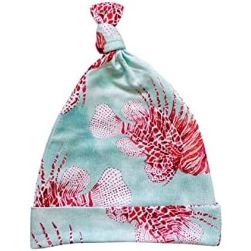 Knotted Hat, Viscose from Bamboo with Spandex Stretchy Material, Adjustable Top Knot