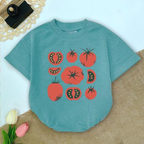 Tomato Romper Baby, Farmers Market Outfit, Organic Fruit Baby Clothes, Summer Baby Romper, Cute Veggie Bodysuit Gift