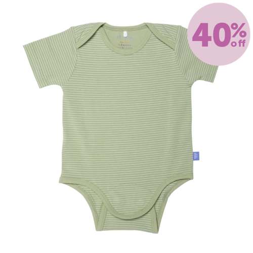 green tea skinny stripe CloudStretch™ magnetic bodysuit – Magnetic Me