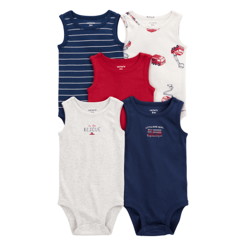 Baby 5-Pack Sleeveless Bodysuits - Carter's | Carter's