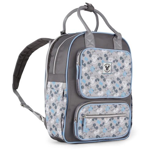 Disney Unisex Baby Travel Diaper Backpack| 16-Inches Height Multi-Functional Bag, Mickey Mouse Double Handle 3, Extra Large