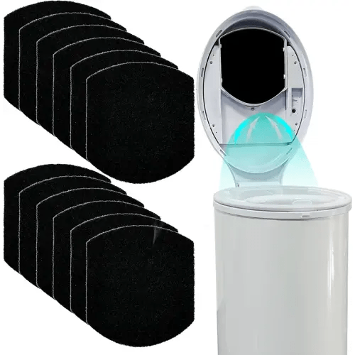 12 Pack Baby Diaper Pail Deodorizer for Ubbi Diaper Pail, Activated Charcoal Odor Absorbing Filters Compatible with Ubbi Steel Diaper Pail, Odor Eliminating, NO Smell