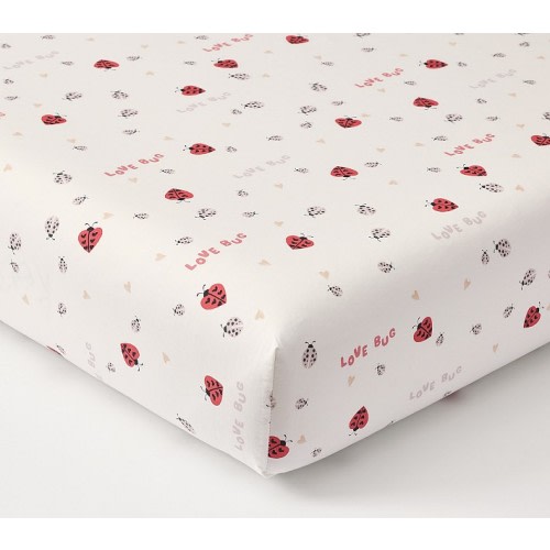 Love Bug Organic Crib Fitted Sheet