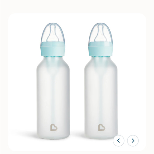Bond® Silicone Glass Bottle 4oz or 8oz, 2pk | Munchkin
