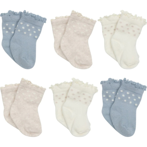 6-Pack Baby Girls Girl Retro Floral Wiggle Proof® Socks – Gerber Childrenswear