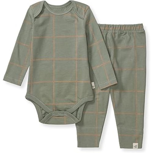 Burt's Bees Baby baby-boys Bodysuit and Pant Set, 100% Organic Cotton