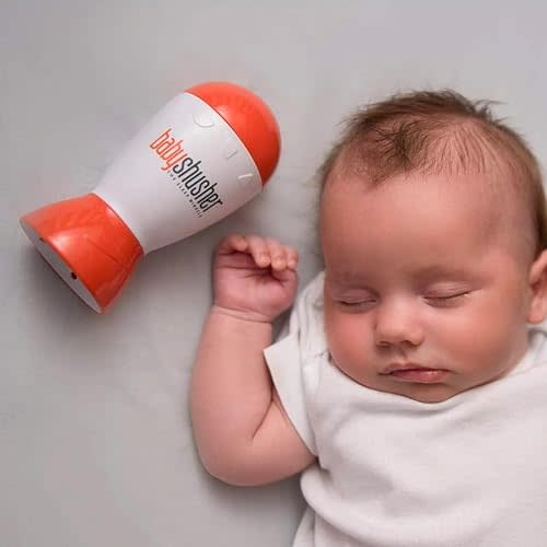Baby Shusher Portable Sound Machine - White Noise Sound Machine, Baby Soother for Sleeping, Newborn Essentials for Crib, Battery Operated Hush, Travel Friendly - 1 Count