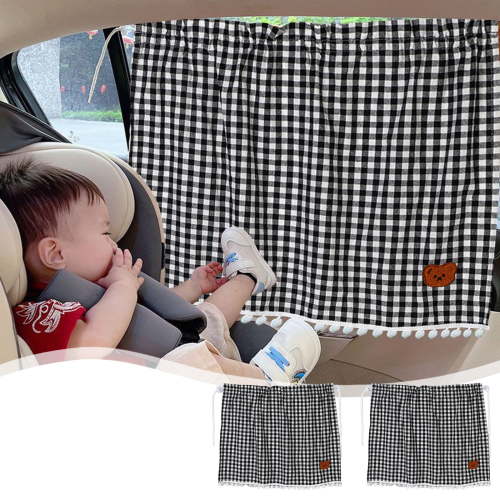 Universal Car Sunshade for Kids - Rear & Side Window Shades with Suction Cups, UV Heat Shield for Baby Safety, Easy Install Adjustable Sun Blocker, 2-Pack halloween decorations