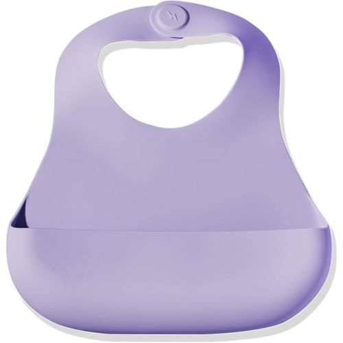 Magnetic Silicone Baby Bib – Waterproof, Dishwasher Safe, BPA Free Food-Grade, Feeding Bib for Infants and Toddlers