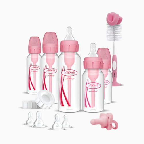 Anti-colic Options+ Narrow Baby Bottle Starter Gift Set - Pink