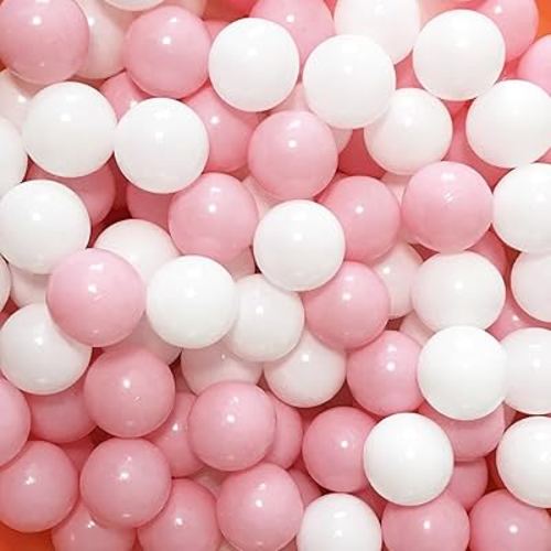 MoonxHome Ball Pit Balls for Toddlers, BPA Free Crush Proof Plastic Toy Balls for Ball Pit, Children's Pool Water Toys, Macaron Ocean Balls for Play Tent 2.15 Inch Pack of 100…