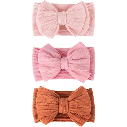 Baby Bows Headbands Nylon Baby Girl Headbands Soft Handmade Hairbands Toddler Hair Accessories for Girls Baby Newborn Infant Kids