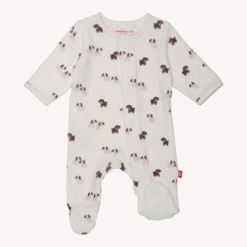 Puppy Love Velour Favorite Footie – Magnetic Me