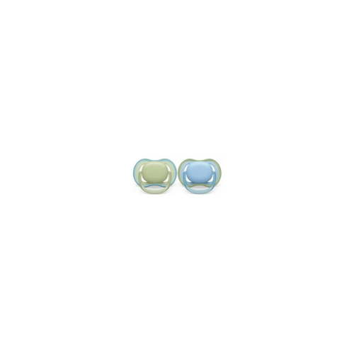 Philips Avent Ultra Air Pacifier 0-6M, Pastel Green / Celestial Blue, 2 Pack, SCF085/21