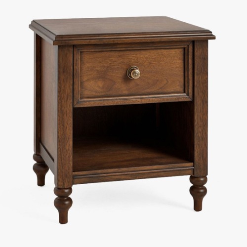 Chris Loves Julia Turned Wood Nightstand (20")