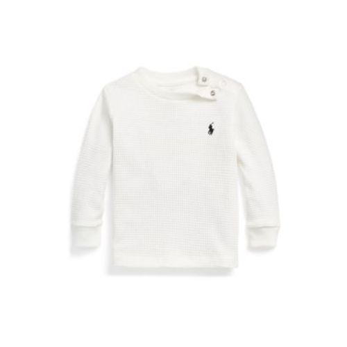 Baby Boys Waffle Knit Cotton Long Sleeve T-Shirt