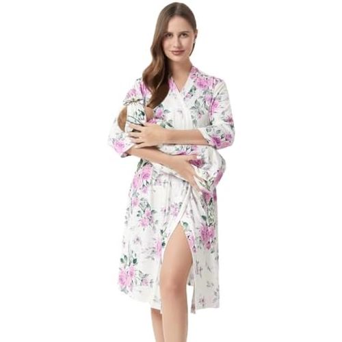Mom robe and baby swaddle