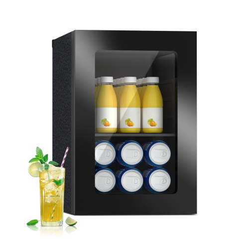 Dimedeal Classic 0.9 Cu Ft 1-Door Beverage Refrigerator, Black