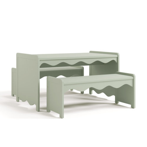 Storkcraft Casablanca Deluxe Montessori Indoor Kids Table And Bench Set | Wayfair