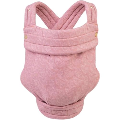 Mabē Monarch Ergonomic Baby Carrier – Premium Cotton Soft Structured Newborn to Toddler Carrier with Hip-Healthy Design, 3 Carry Positions (7-35lbs), Lightweight & Breathable,(Mauve Wings)