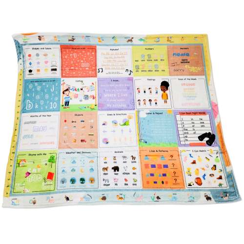 Kindergarten Learning Blanket® – Preschool Readiness Visual Tool | Birdy Boutique – Birdy Boutique & Fundraiser Blankets