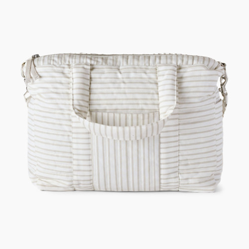 Pehr Diaper Bag - Stripes Away Pebble Grey