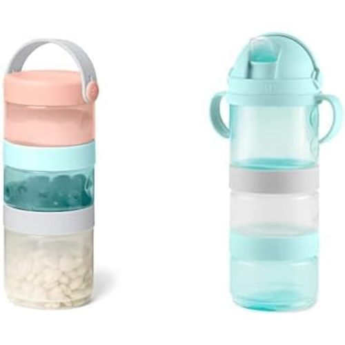 Skip Hop Formula, Sip & Snack Container Gift Set with Formula to Food Container and Sippy Cup Container Tower