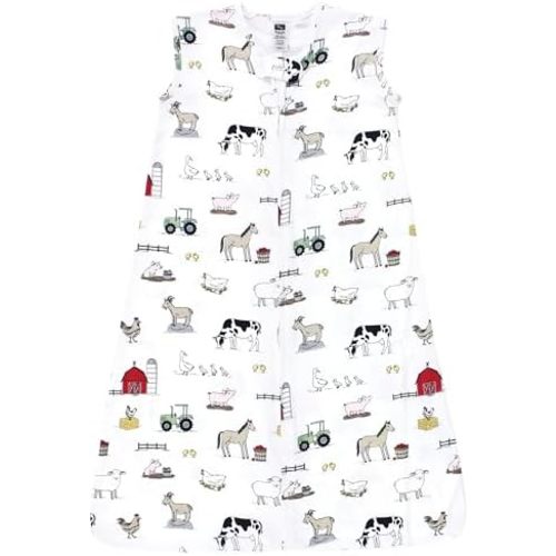 Hudson Baby Unisex Baby Cotton Sleeveless Wearable Sleeping Bag, Sack, Blanket